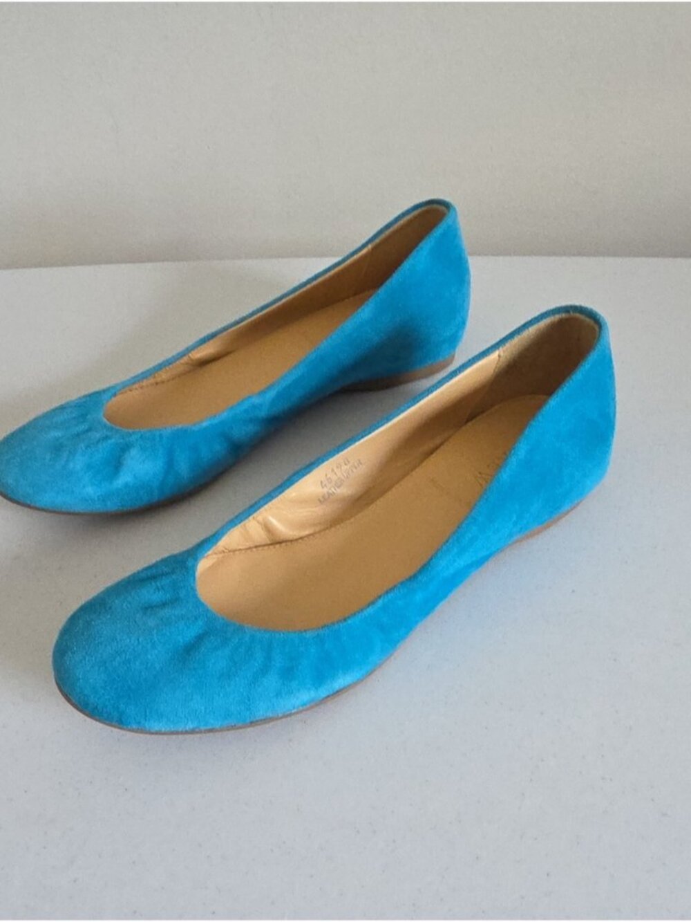 J.CREW | Ballet Flats Teal Blue Suede Sz 5